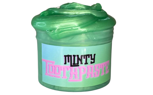💚🦷 Minty Toothpaste – Scented Jelly Slime w/ Charm