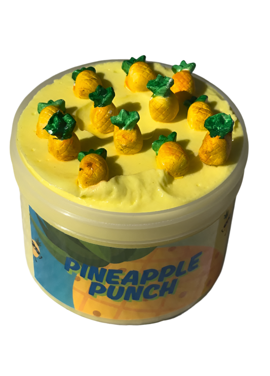 🍍✨ Pineapple Punch – Scented Butter Slime w/ Charm